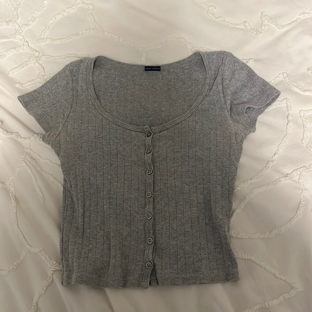 brandy melville gray t-shirt
